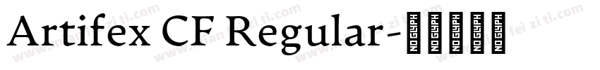 Artifex CF Regular字体转换